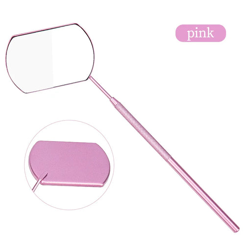 Eyelash Mirror Grafting Lash Magnifying Beauty Long Handle For