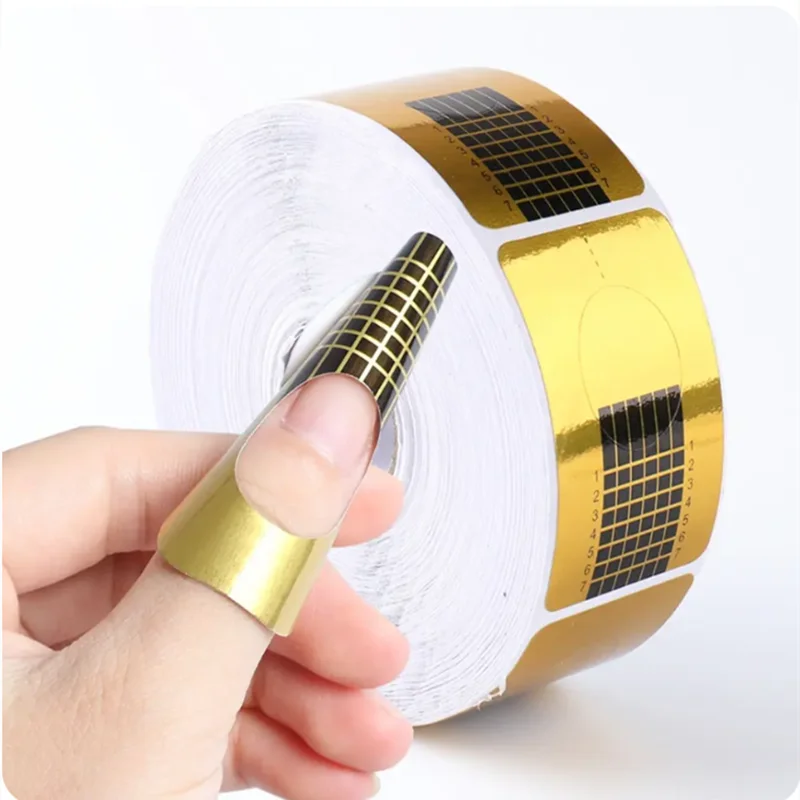 100pcs Nail Art Form French Acrylic UV Nail Gel Tips Extension Forms