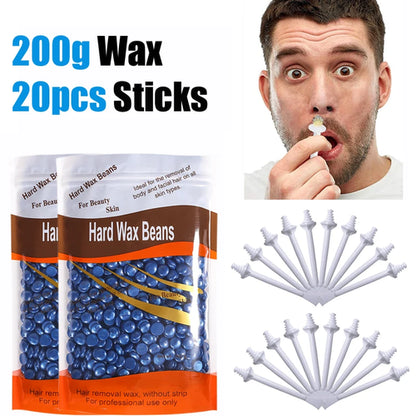 Nose Wax Kit | There are Wax and Applicators | Hair Removal Kit for