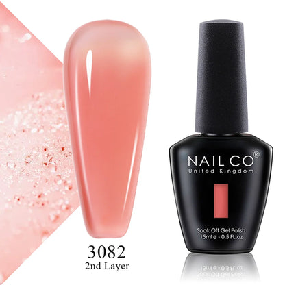 NAILCO 15ml Translucent Color Gel Nail Polish Vernis Semi Permanent UV