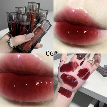 Adorable Bear Mirror Lip Glaze - Long-Lasting, Non-Fading, Hydrating