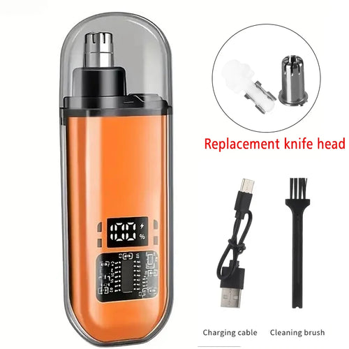 Nose Hair Trimmer with Built-in Battery - Rechargeable Ideal for Men'S