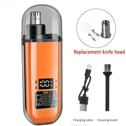 Nose Hair Trimmer with Built-in Battery - Rechargeable Ideal for Men'S