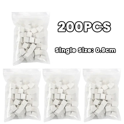 Mini Square Nail Art Sponge with 4 Claws Nail Sponge Metal Grabber Set