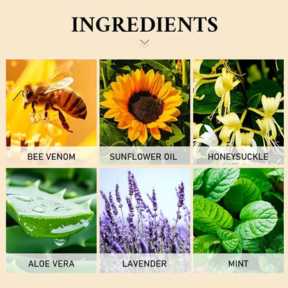 Premium Bee Venom Cream for Face & Neck - Collagen Boost, Skin