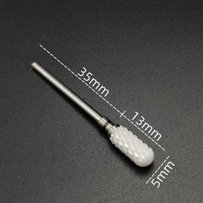 Ceramic Carbide Nail Drill Bit Rotate Burr Milling Nail Cutter Bits