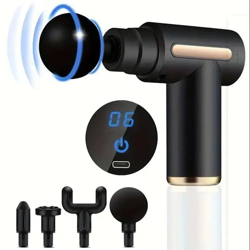 Portable Fascia Gun Vibration Massage Gun For Body Neck Back Deep