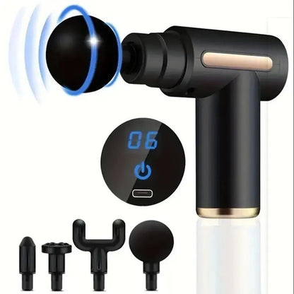 Portable Fascia Gun Vibration Massage Gun For Body Neck Back Deep