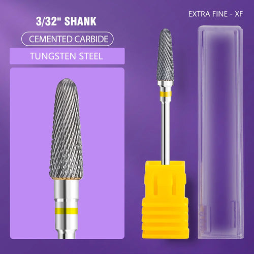 Ceramic Tungsten Carbide Nail Drill Bit Rotate Burr Milling Nail
