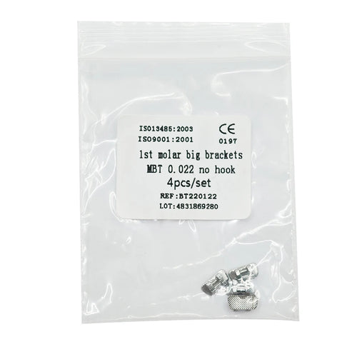 10pcs/Pack Dental Orthodontic Lingual Button Bottom Bondable Metal