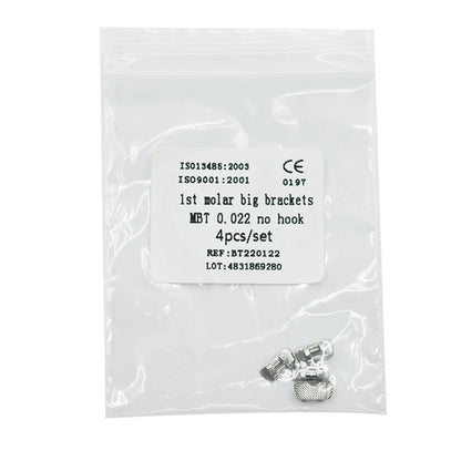 10pcs/Pack Dental Orthodontic Lingual Button Bottom Bondable Metal