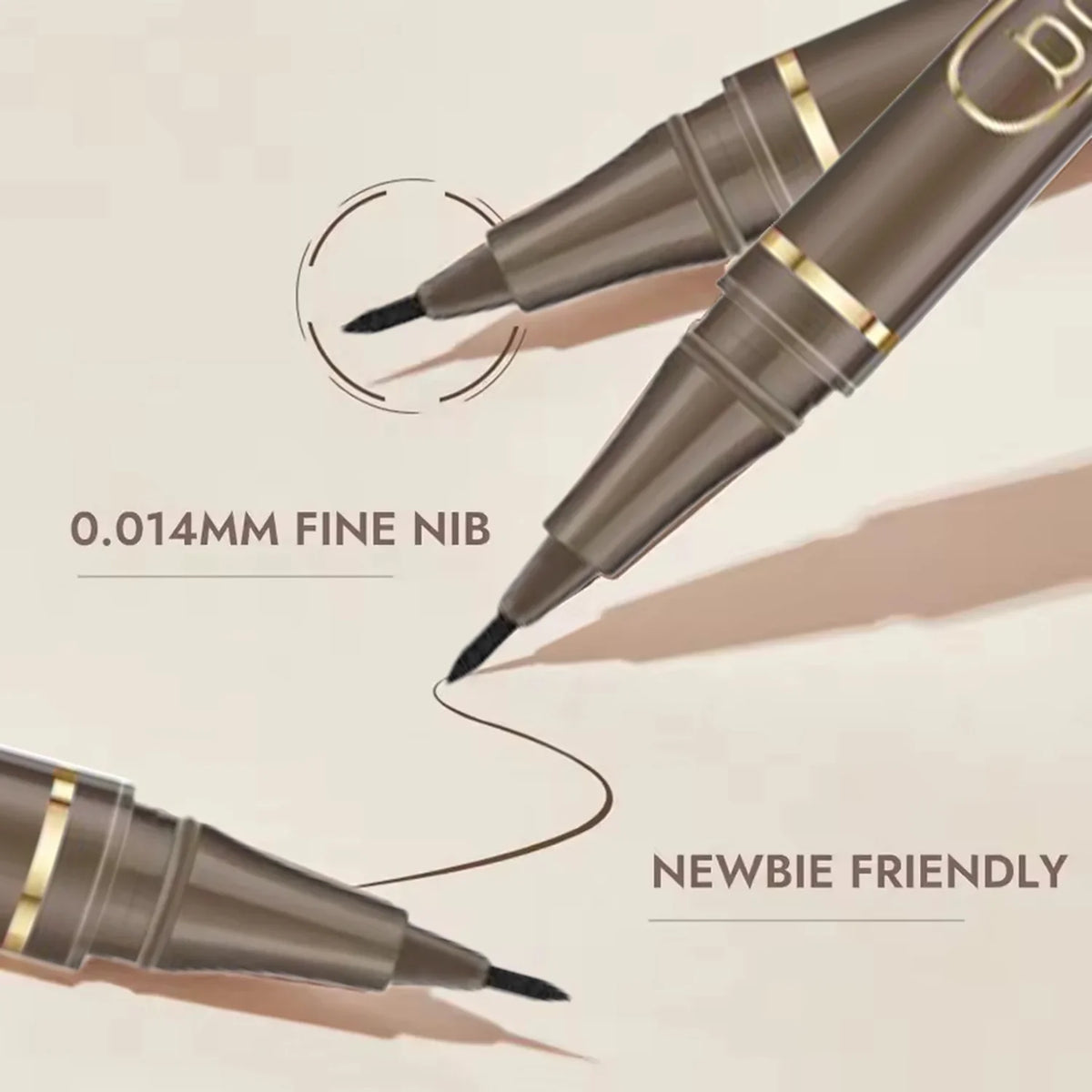 Waterproof liquid eyeliner 4 colors ultra fine tip long lasting Korean