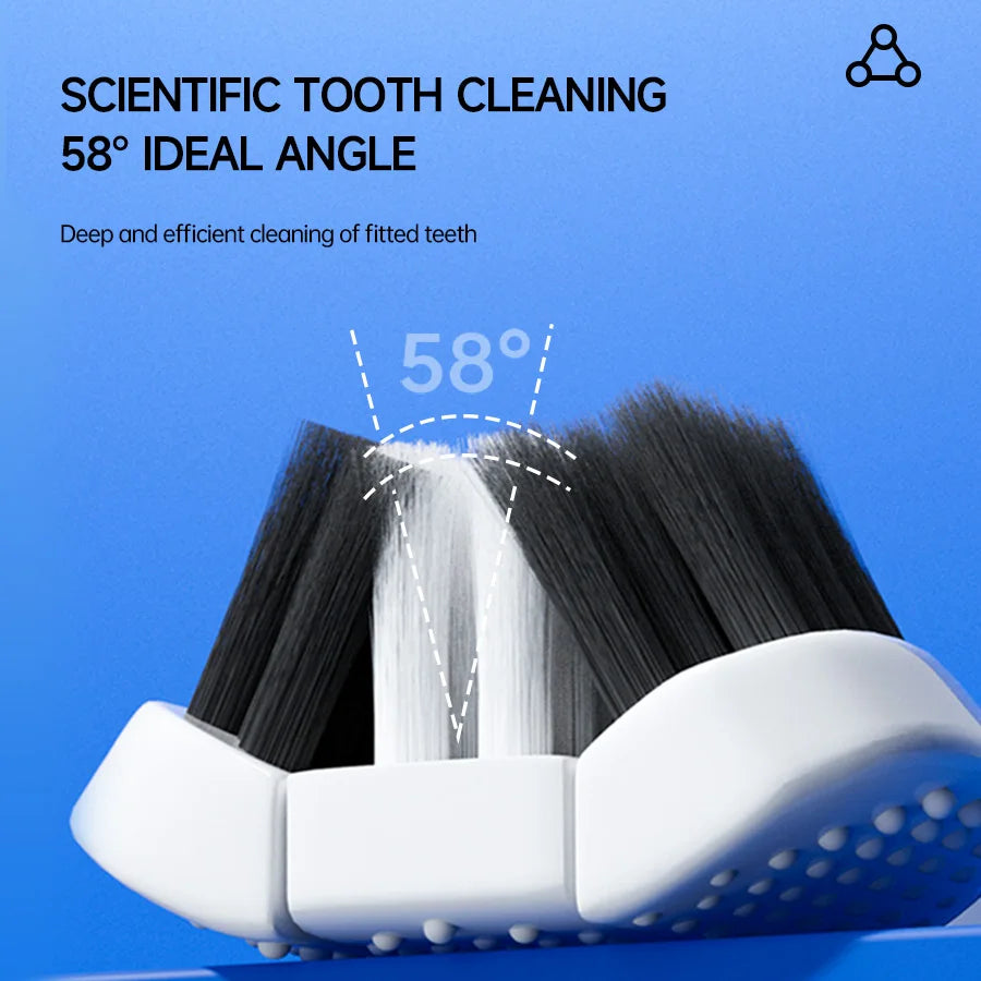 3D Manual Toothbrush 6pcs Three sided U-shaped Soft Toothbrush for