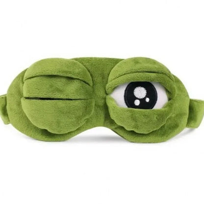 3D Sad Frog Sleep Mask Natural Sleeping Eyeshade Cover Shade Eye Patch