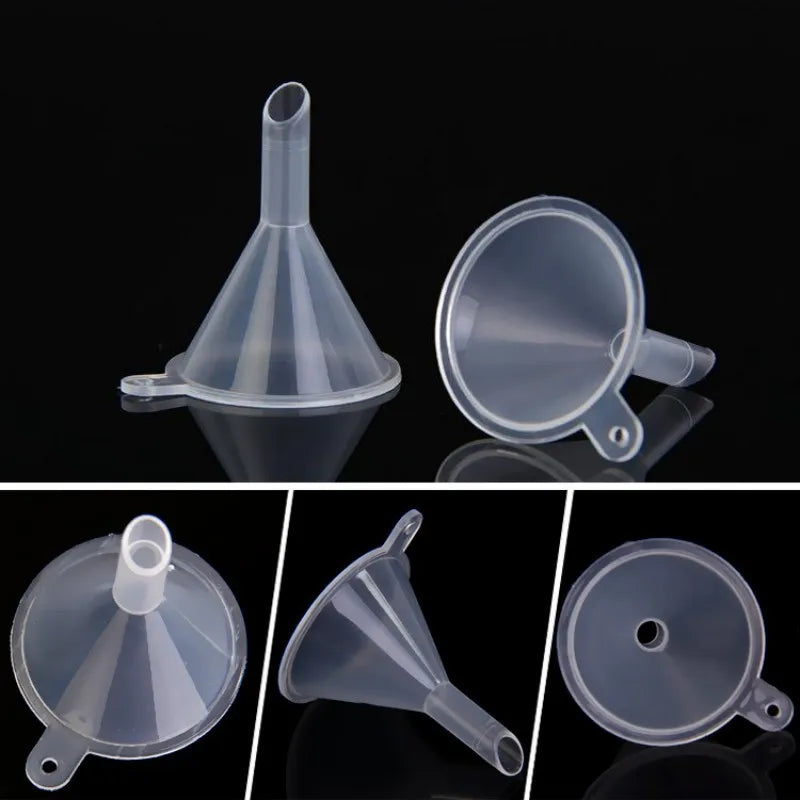 10Pcs Mini Funnel Filling Empty Bottle Packing Tool For Travel Plastic