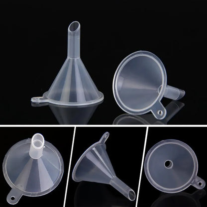 10Pcs Mini Funnel Filling Empty Bottle Packing Tool For Travel Plastic