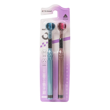3-Sided Toothbrush for Comprehensive Cleaning | Ideal Angle Design |