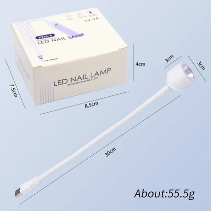Mini Nail Dryer UV LED Nail Lamp Foldable USB Curing Lights Desk Lamp