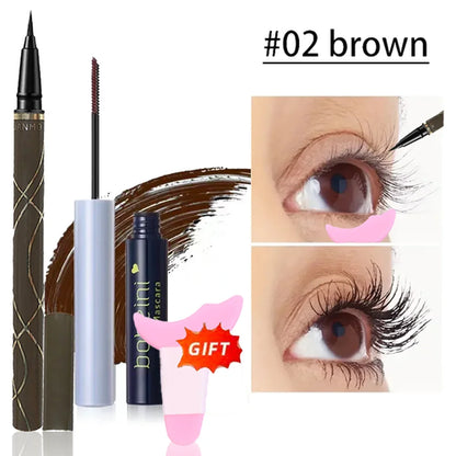 Silk Fiber Curling Mascara, Ultra-Fine Brush, Lengthening &