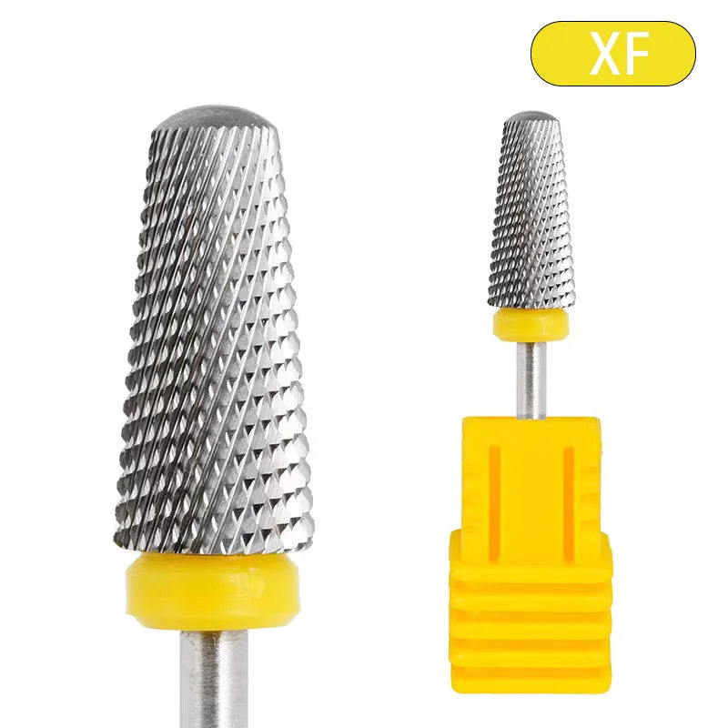 5 in 1 Tungsten Steel Nail Drill Bits Milling Cutter For Electric Nail