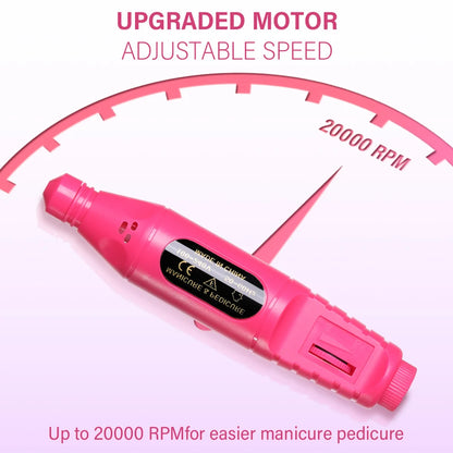 LINMANDA 6 In 1 Electric Nail Drills Kit Remove Polisher Manicure