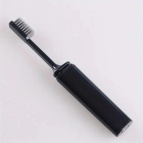 Portable Compact Charcoal Folding Toothbrush - Perfect for