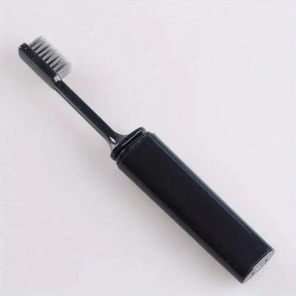 Portable Compact Charcoal Folding Toothbrush - Perfect for