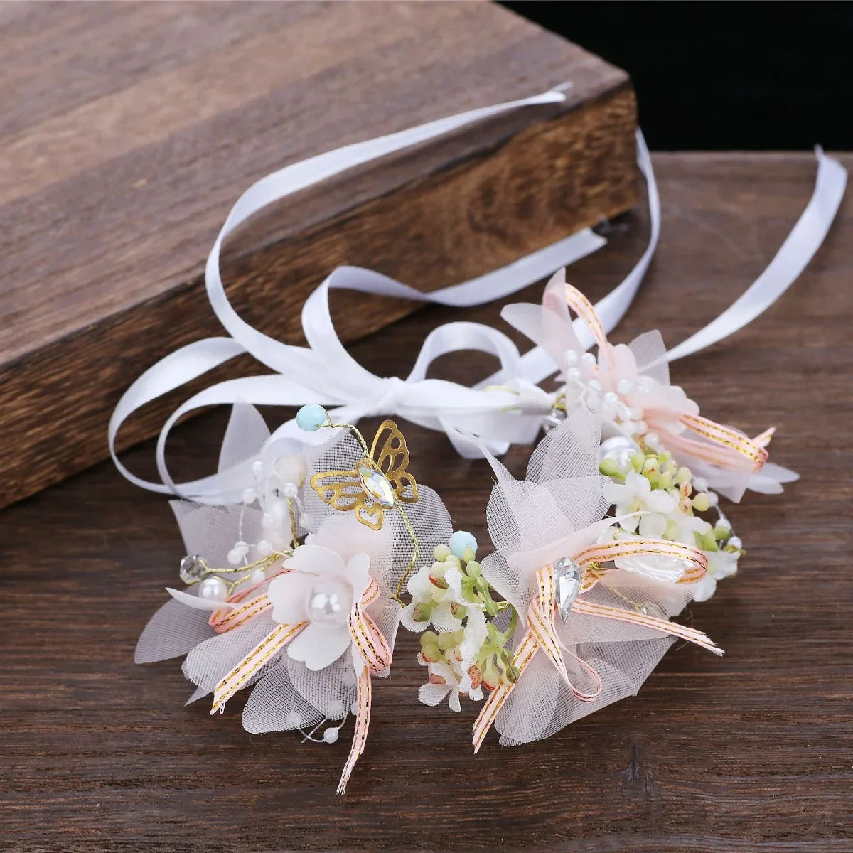 Fairy Blossom Wedding Hair Hoop