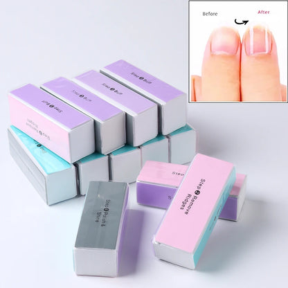 4 Sides Sponge Nail Buffers Colorful Sanding Buffing Block Grinding