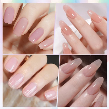 BORN PRETTY 83 Colors 10ml Jelly Nude Gel Nail Polish Autumn Amber
