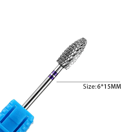 1pc Carbide Tungsten Nail Drill Bit Rotate Burr Milling Nail Cutter