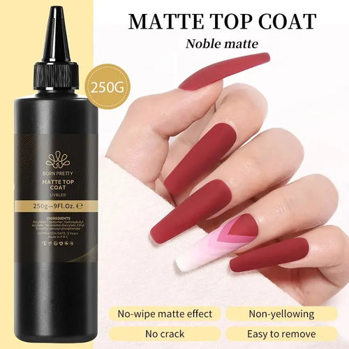 BORN PRETTY 250g Super Top Coat Professional Nail Art Soak Off Top