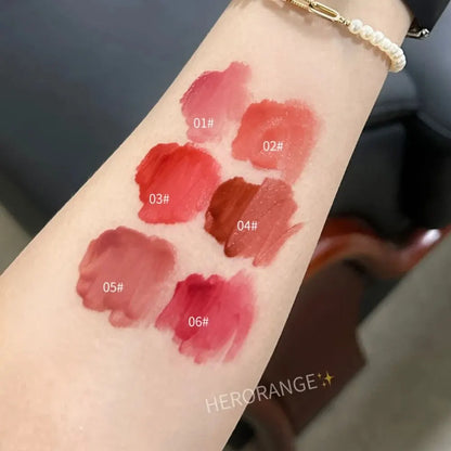 Lightly Glass Water Gloss Herorange Lip Glaze Mirror Moisturizing