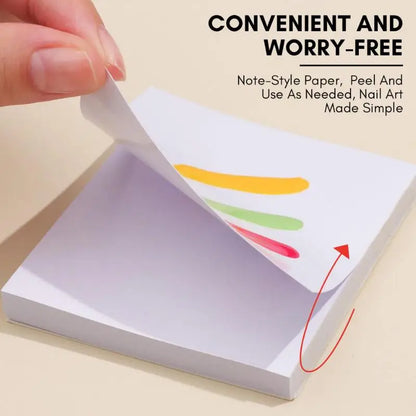 50Pcs Gel Nail Polish Palette Paper Disposable Nail Art Sticker Gel