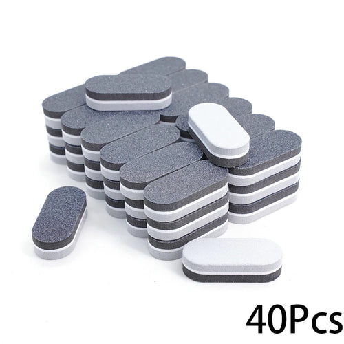50Pc Professional Mini Nails Art buffer File 100/180 Sandpaper