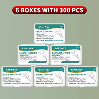 1/3/6/20 Box Portable Disposable Dental Floss Plastic Toothpick