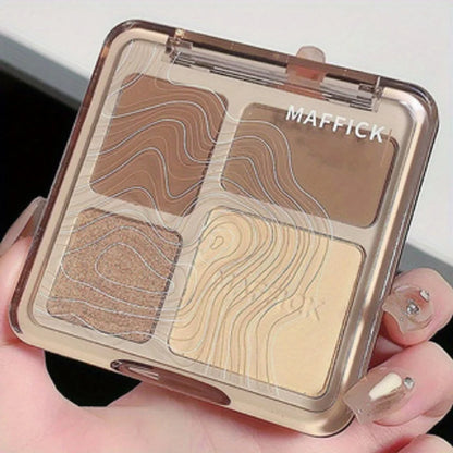Natural Stereoscopic Face Powder Palette  Matte Bronzer  Contour