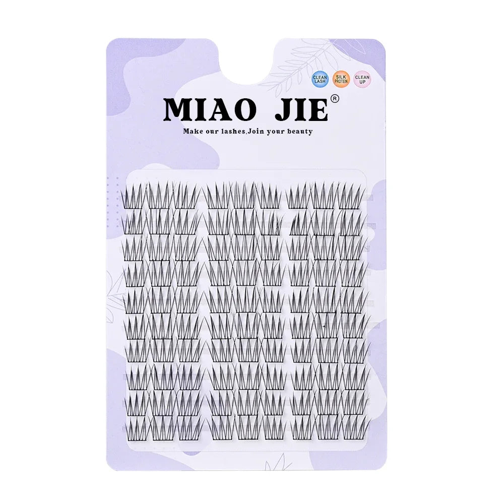 MIAOJIE Cluster Lashes Natural Eyelash extension Volume Individual