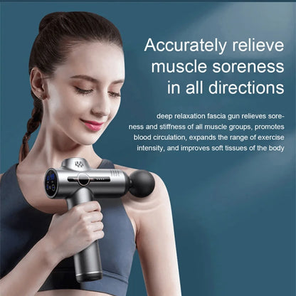 Portable Fascia Gun Vibration Massage Gun For Body Neck Back Deep