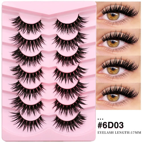 Veltrinay Manga Lashes Fluffy Soft 3D Mink False Lashes Wispy Soft