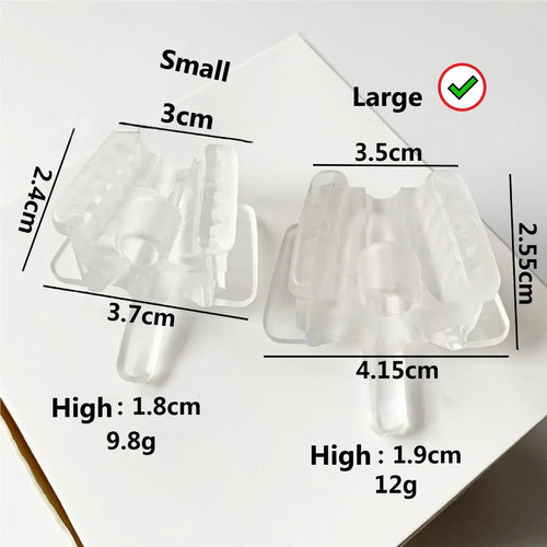 5pcs Dental Silicone Bite Block with Saliva Ejector Hole Mouth Opener