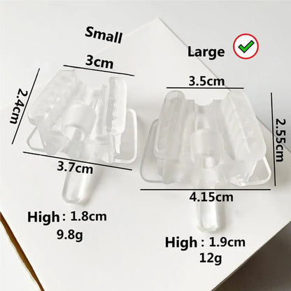 5pcs Dental Silicone Bite Block with Saliva Ejector Hole Mouth Opener