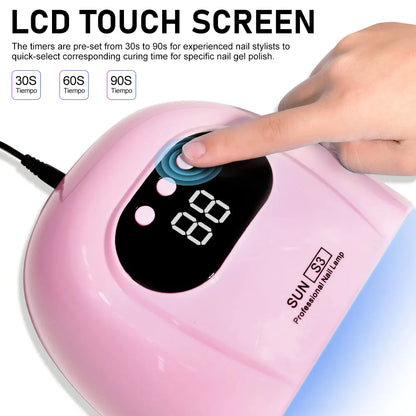 24/6 LED UV Lamp for Nails Gel Polish Drying With LED Display And