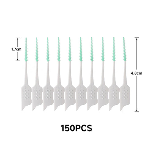 150Pcs/box Interdental Brush Soft Rubber Teeth Cleaning Tools Dental