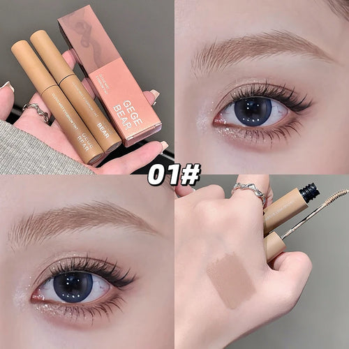 3D Eyebrow Dye Cream Long Lasting Pink Brown Color Eyebrow Mascara