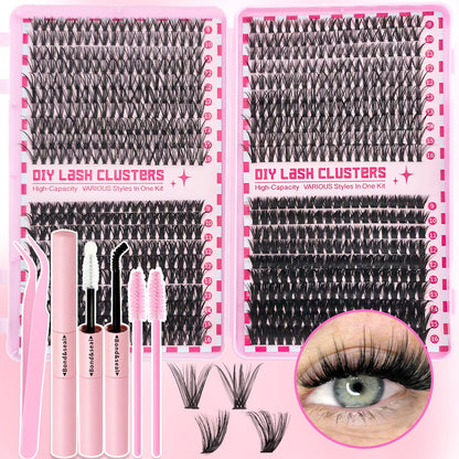 320/600/790 Cluster Lashes Kit – Daily & Party Essential with