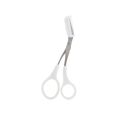 Karsyngirl 1Pcs Safe Eyebrow Trimmer Stainless Steel Eyebrow Scissors