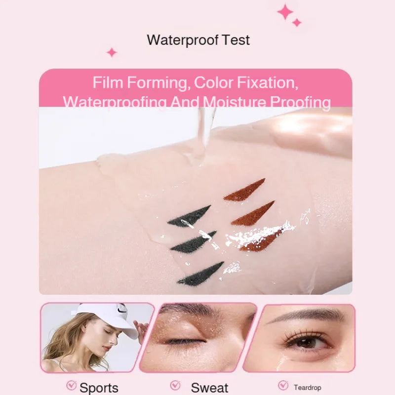 Eyeliner for Beginners Sweat-proof Double-headed Eyeliner Smudge-Proof