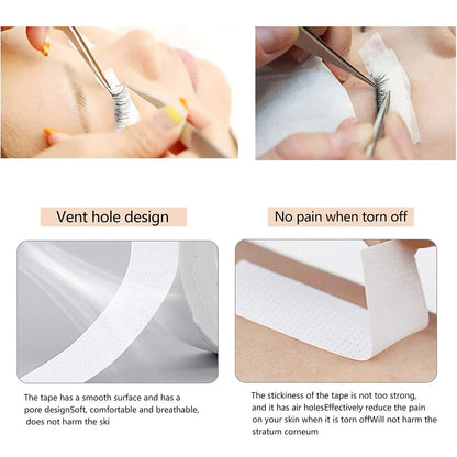 2/3 Rolls Japanese Insulating Tape for Eyelash Extension Lint Free