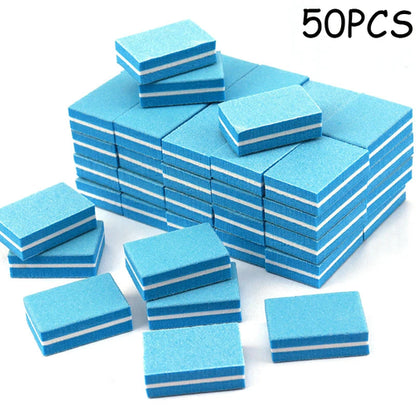 50Pc Professional Mini Nails Art buffer File 100/180 Sandpaper